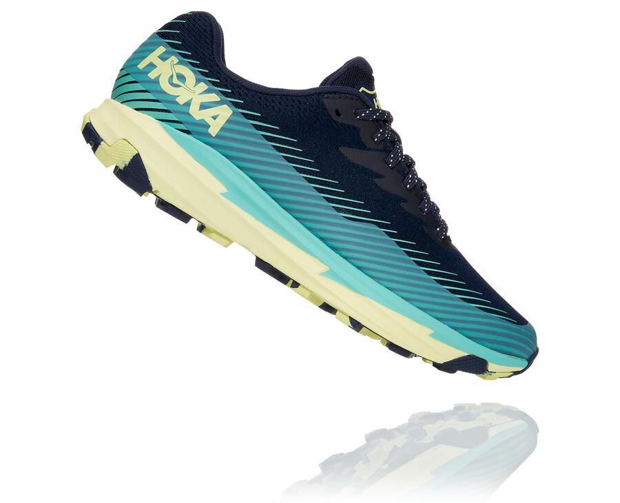 Hoka One One Torrent 2 Trailskor Dam - Svarta/Mintgröna - JNDWB-0761